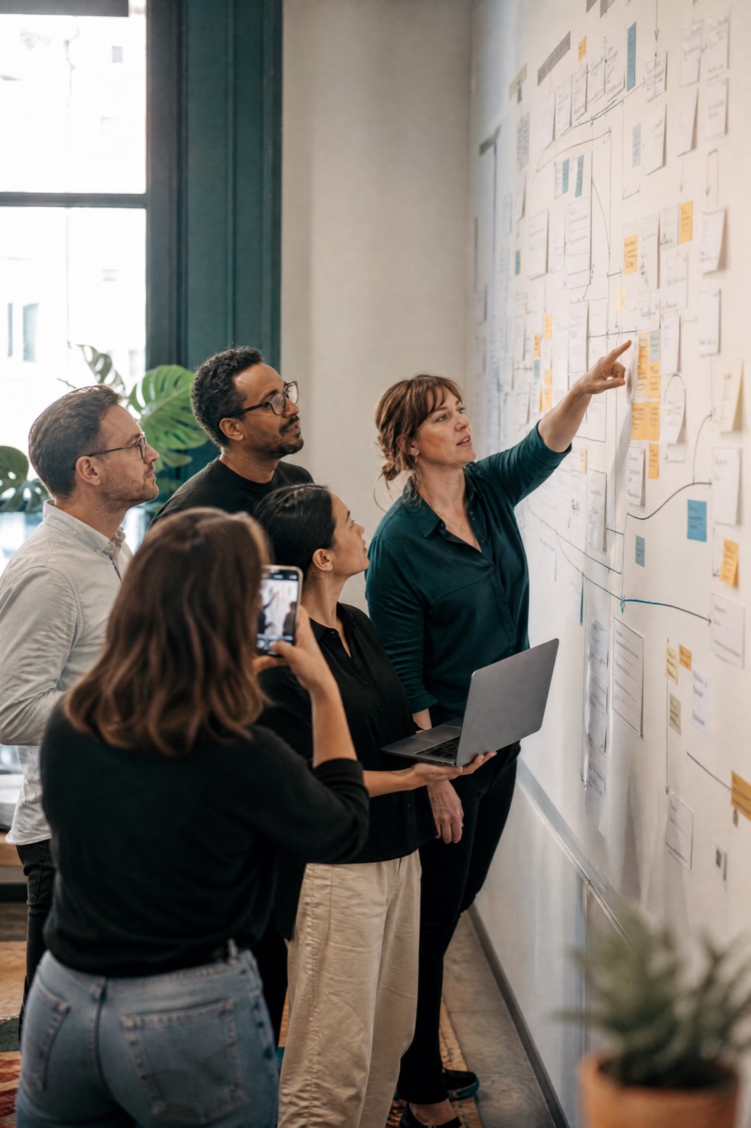A team mapping a process together